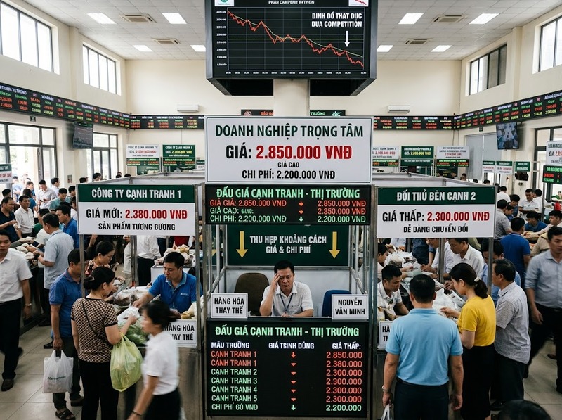 Cạnh tranh và giá cả thay đổi theo số người bán và quyền lực thị trường