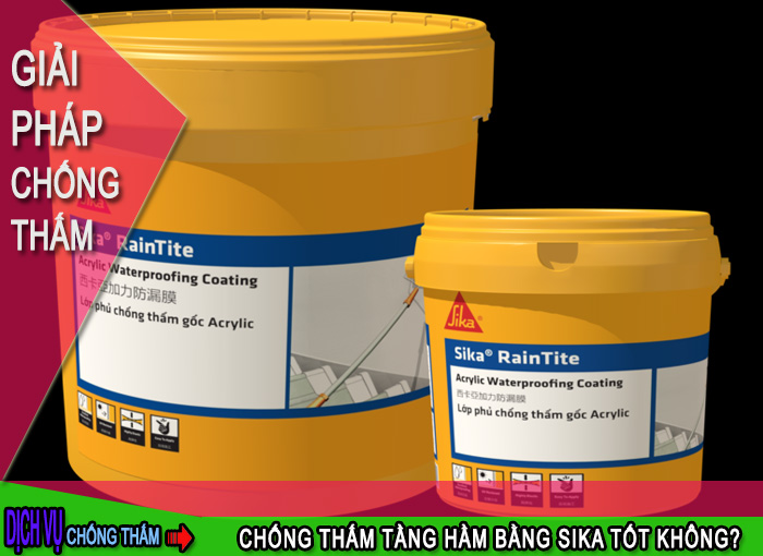 Chống thấm tầng hầm bằng Sika có tốt không?