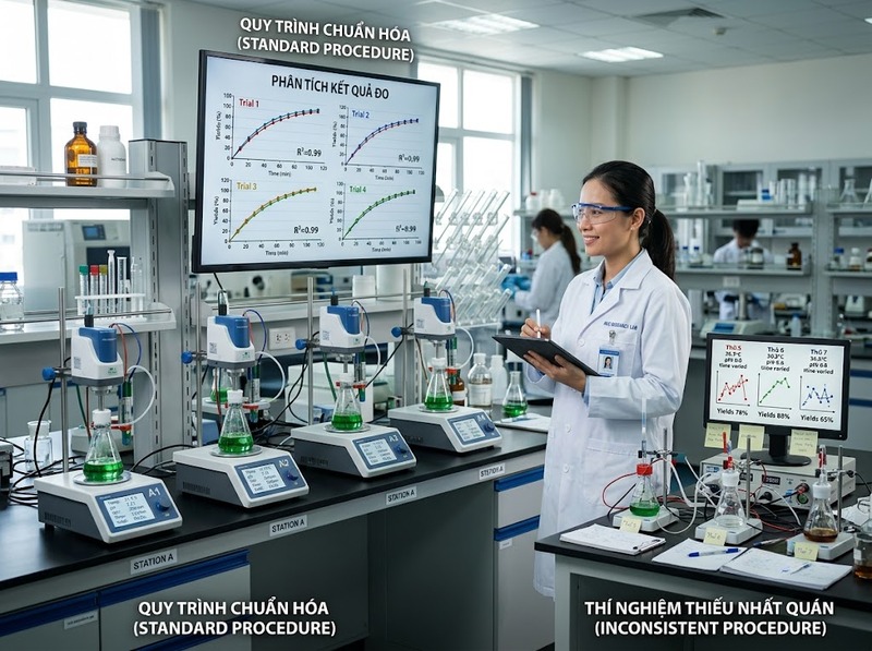 Chuẩn hóa quy trình khoa học giúp tăng tính nhất quán và khả năng so sánh