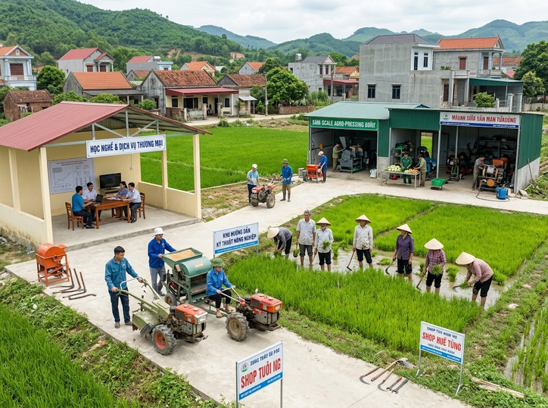 Quan hệ giữa cơ cấu dân cư và kinh tế nông thôn qua lao động