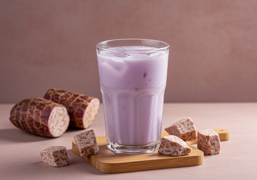 Công thức nấu trà sữa khoai môn tươi ngon béo mịn bất ngờ