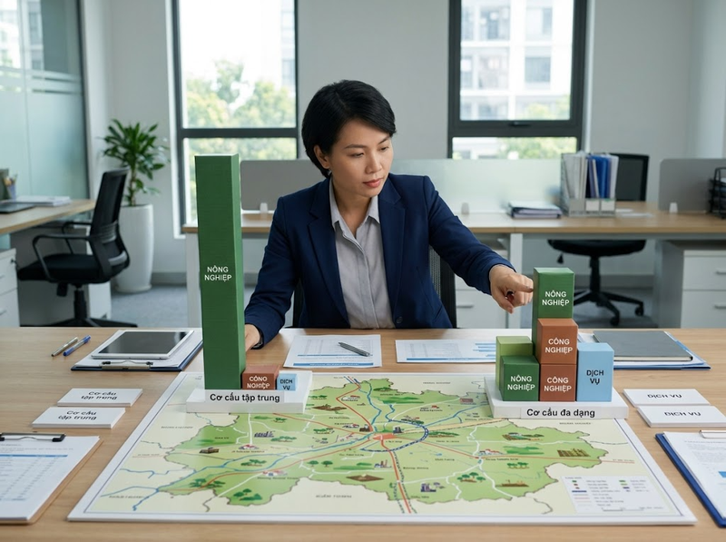 Cách đánh giá đa dạng hóa kinh tế nông thôn qua ngành và thu nhập