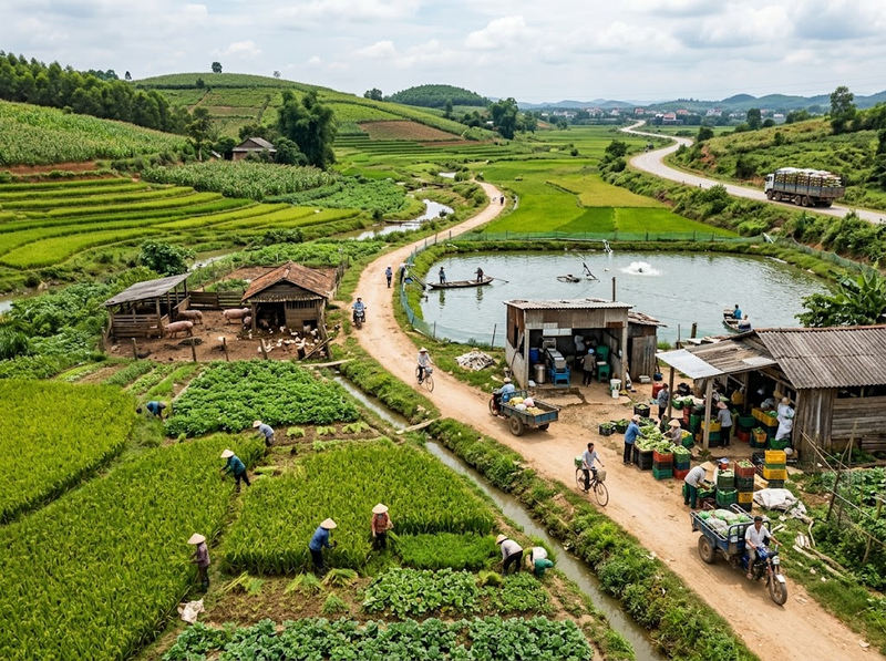 Đặc điểm kinh tế nông thôn qua so sánh với kinh tế đô thị