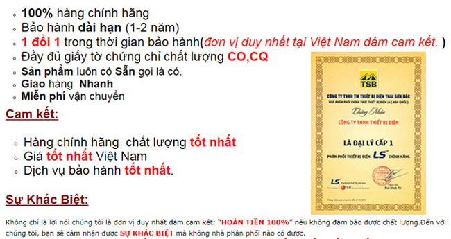 Đại lý cung cấp LS