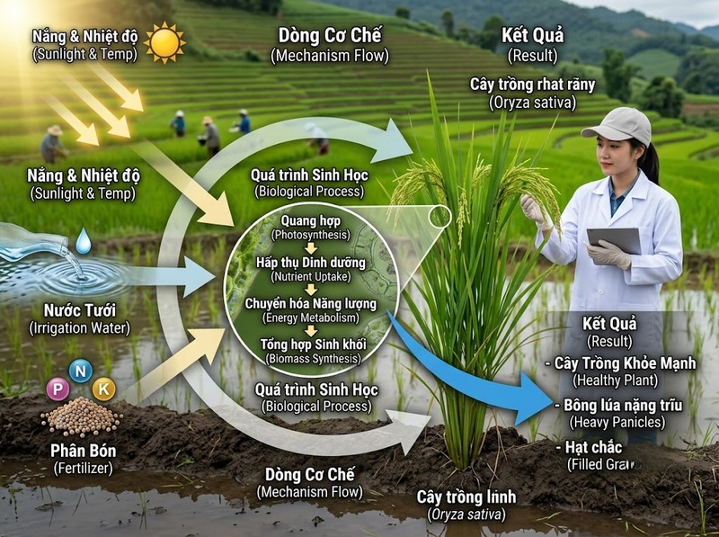 Giải thích khoa học hiện tượng sản xuất từ quan sát đến cơ chế và nguyên nhân