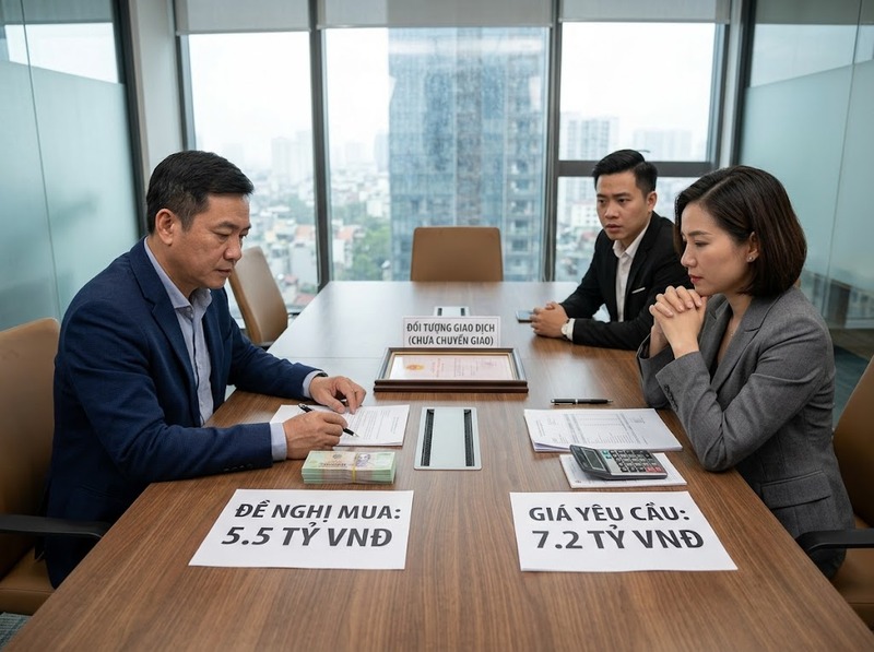 Giao dịch không thành công do giá, thông tin và điều kiện không phù hợp