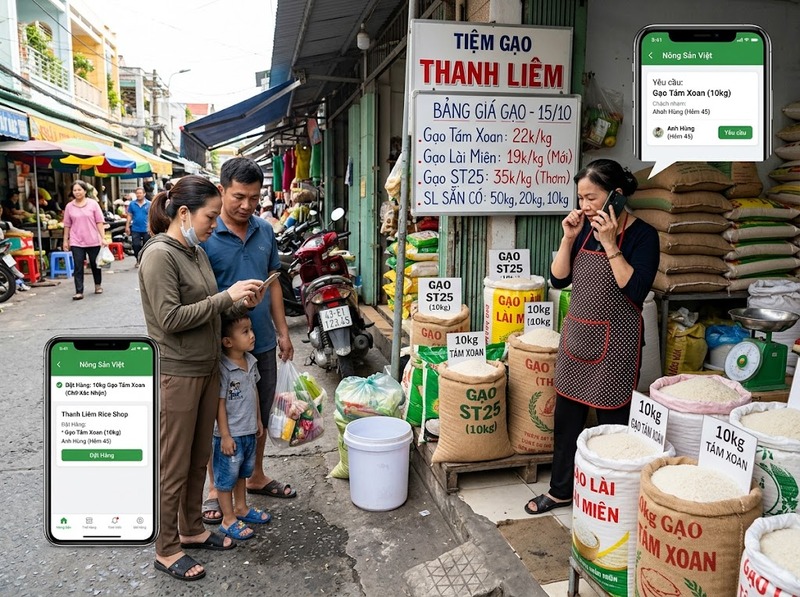 Hoạt động mua bán từ nhu cầu, thỏa thuận đến hoàn tất trao đổi