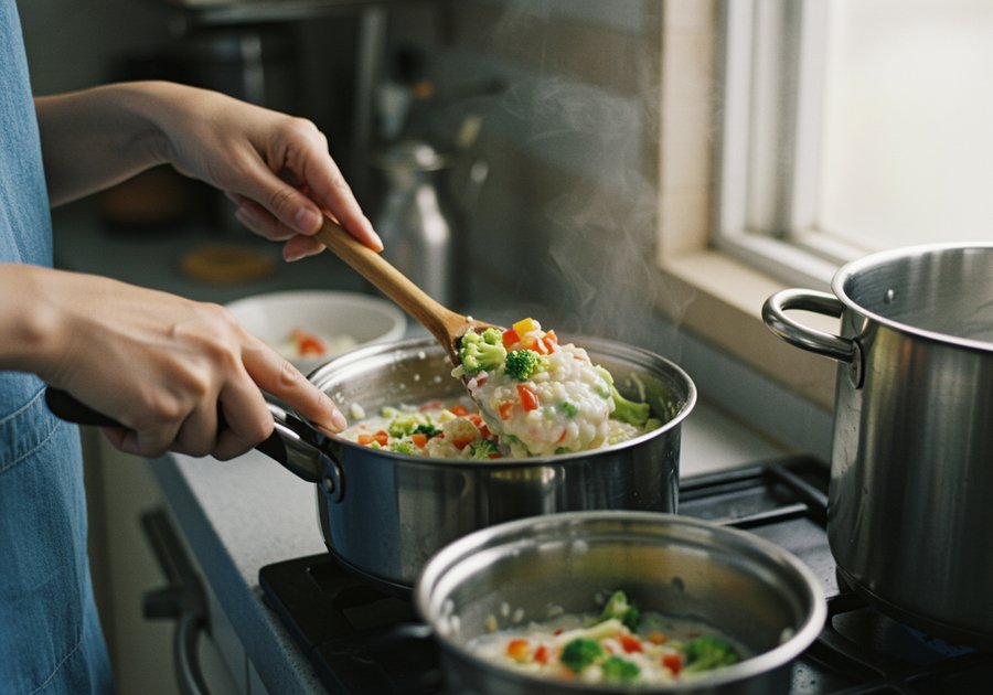 Gợi ý cách kết hợp cháo ngũ cốc với rau củ giúp tăng hương vị và vitamin