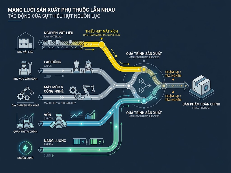 Cách kết hợp yếu tố đầu vào quyết định năng suất và sản lượng