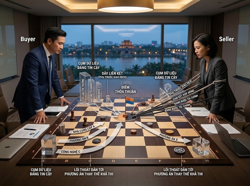 Khả năng thương lượng phụ thuộc vào thông tin, lựa chọn và vị thế các bên