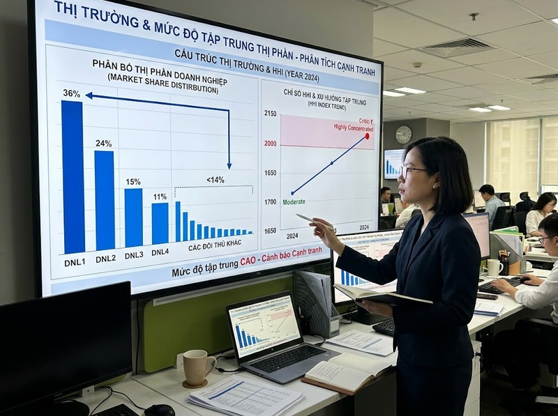 Nhận biết mất cân đối cấu trúc thị trường qua tập trung và thiếu cạnh tranh