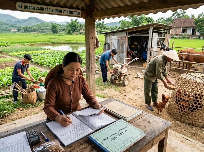 Phân loại nguồn lực kinh tế hộ nông thôn phục vụ sinh kế và sản xuất