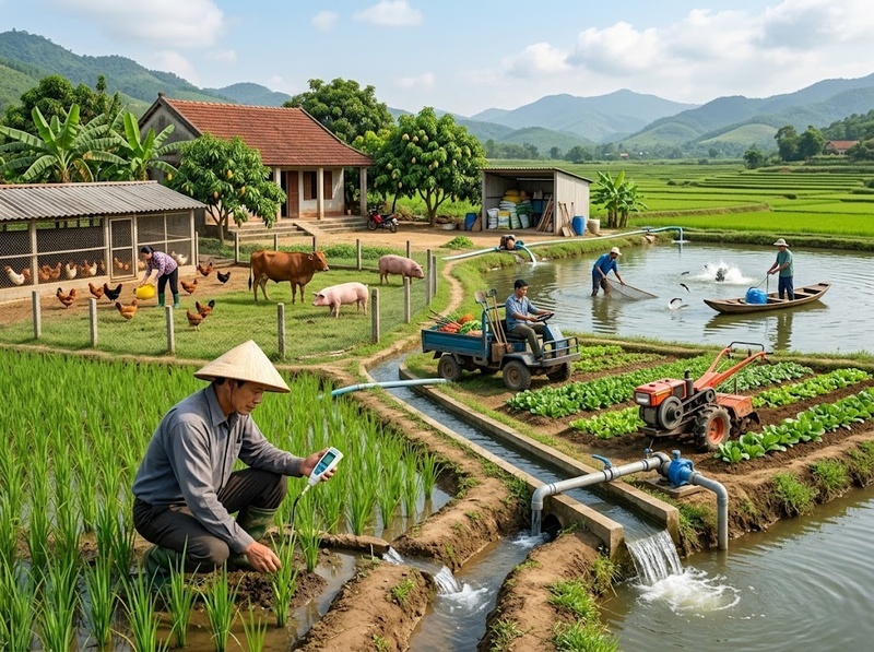 Nguồn lực tự nhiên nông thôn ảnh hưởng đến sản xuất và sinh kế