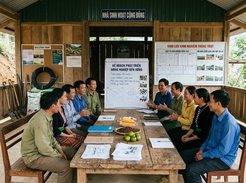 Nguồn lực xã hội nông thôn hỗ trợ liên kết và tiếp cận cơ hội