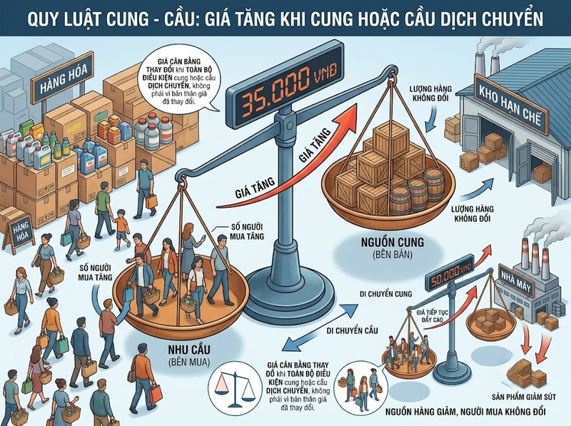 Nguyên nhân biến động giá từ cung cầu, chi phí đến kỳ vọng thị trường