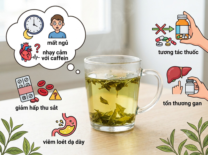 Những ai không nên uống trà xanh để tránh ảnh hưởng sức khỏe