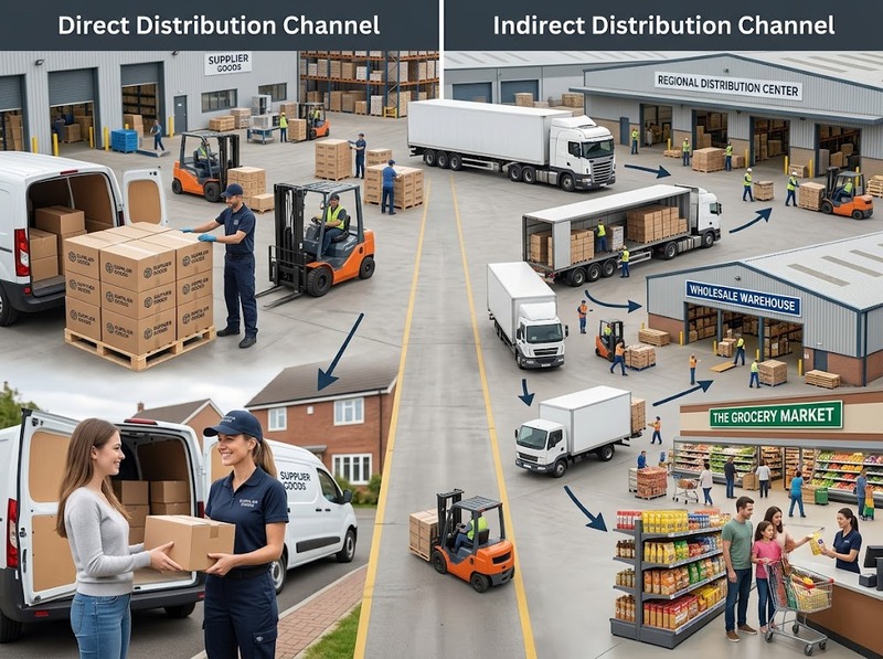 Phân loại kênh thị trường theo số trung gian, độ dài và cách giao dịch