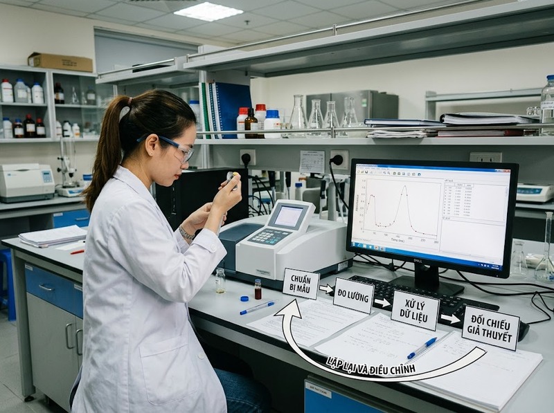 Phân biệt phương pháp và quy trình khoa học theo cách tiếp cận và trình tự