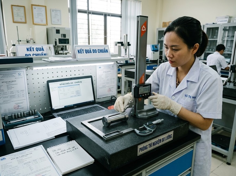 Quy trình đo lường từ xác định đại lượng đến ghi nhận và kiểm tra kết quả