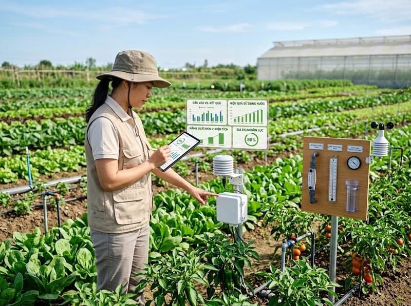 Sử dụng nguồn lực bền vững được đánh giá qua hiệu quả và khả năng duy trì