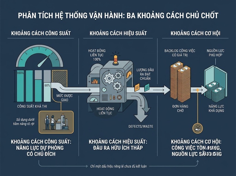 Sử dụng nguồn lực dưới tiềm năng biểu hiện qua những dấu hiệu nào?