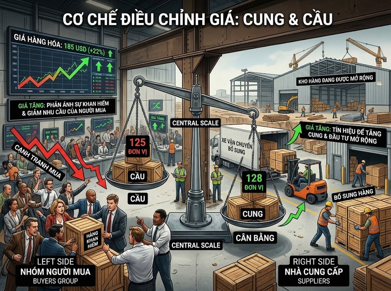 Thiếu hụt hàng hóa và giá thay đổi khi cầu vượt khả năng cung ứng