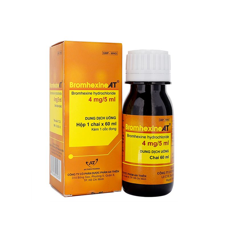 Cách dùng thuốc Bromhexine AT 4mg 5ml