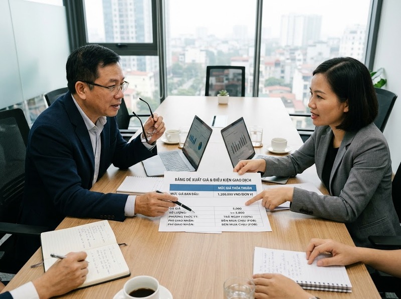 Thương lượng trong mua bán giúp thống nhất giá và điều kiện giao dịch thế nào?