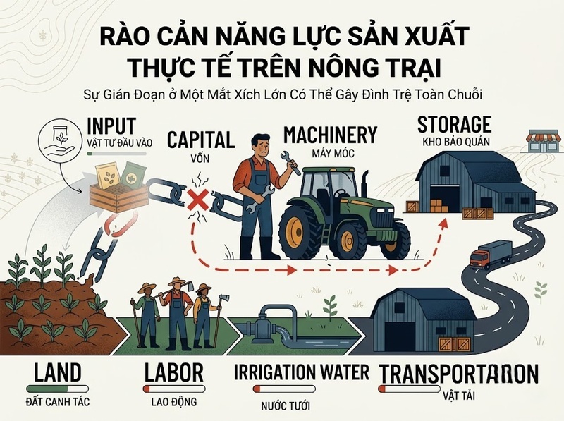 Tiếp cận nguồn lực kinh tế quyết định khả năng sản xuất và phát triển