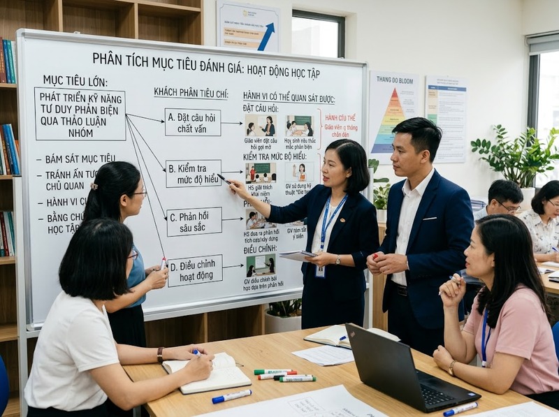 Tiêu chí quan sát cần cụ thể, đo được và bám sát mục tiêu