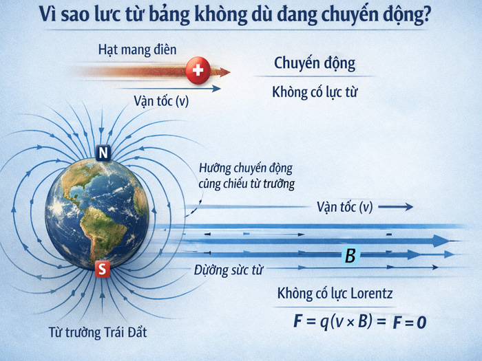 Từ trường không tương tác với gì? đối tượng không bị ảnh hưởng