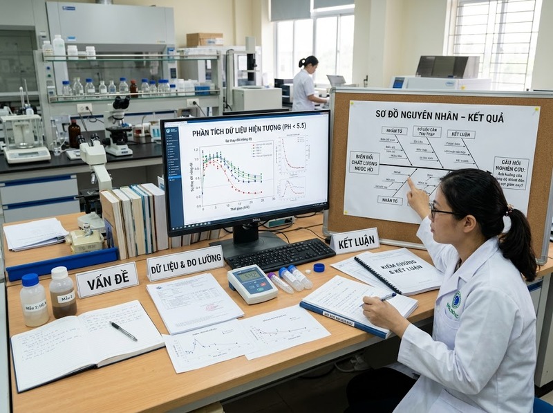 Xác định mục tiêu khoa học theo vấn đề, phạm vi và kết quả cần đạt