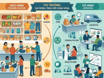Thị trường hàng hóa và dịch vụ khác nhau thế nào?
