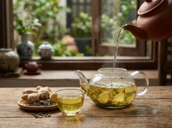 Uống trà xanh với gừng có tốt không